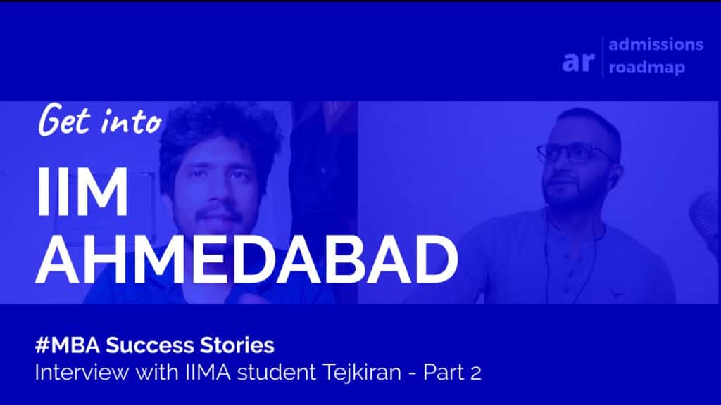 IIM Ahmedabad PGP MBA student interview