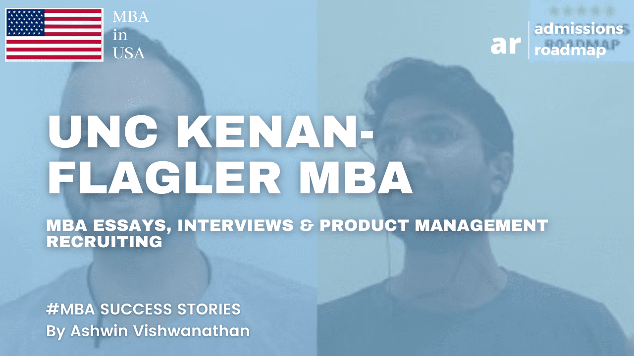 UNC Kenan Flagler MBA application
